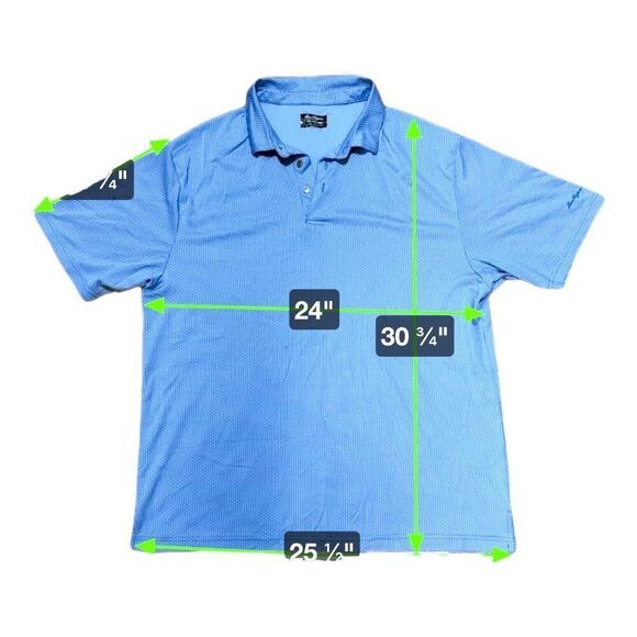 Ben Hogan Mens Performance Polo Shirts Lot of 2 2XL XXL Blue Short Sleeve Golf - Picture 5 of 10